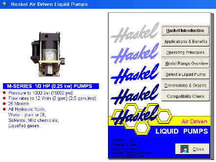 Haskel Air Driven Liquid Pumps